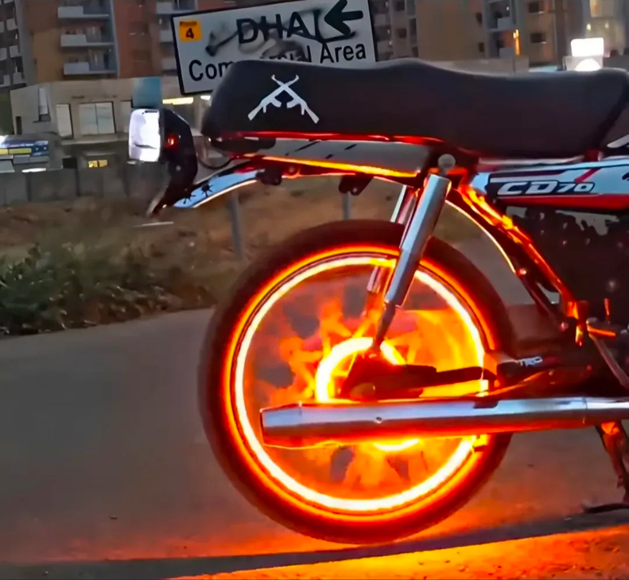 Premium Universal Hub Strip Light for Bikes & Cars | Multi-Color Flexible waterproof LED Strip